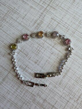 Pastel Rainbow Tennis Bracelet